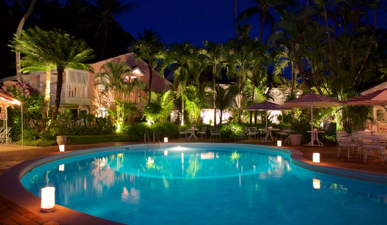 Cobblers Cove-Evening Pool View
